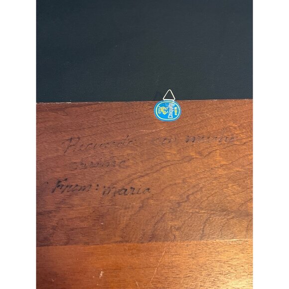 Hand-Carved Wooden Plaque With Honduras & United States Emblems 18" x 10.5" - Picture 6 of 6